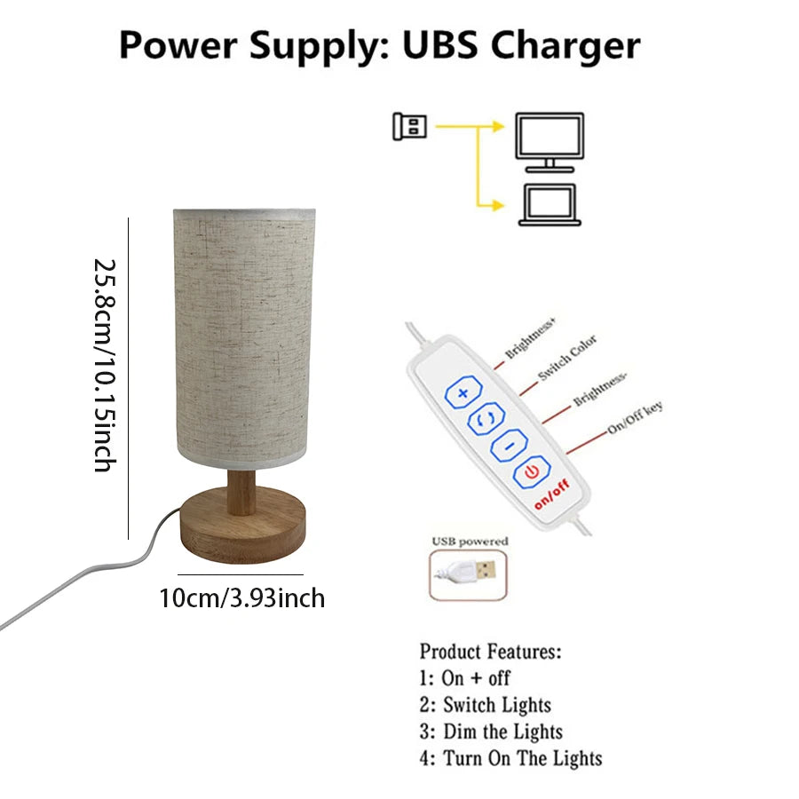 Nook Lamp dimensions: 25.8 cm tall, 10 cm wide, with USB controller