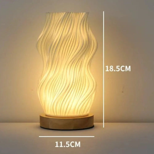 The Drift Lamp, Wave shade, 18.5 cm tall