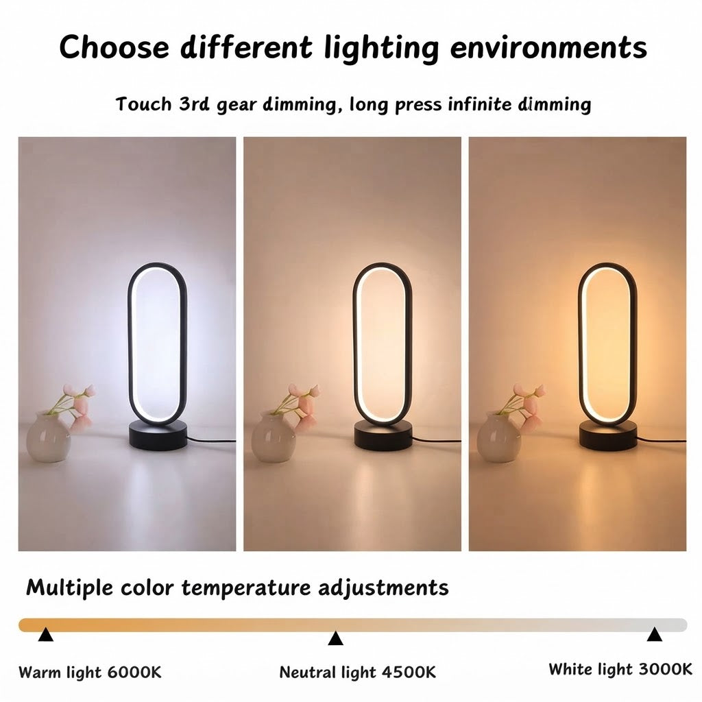 Halo Lamp in cool, neutral and warm light modes